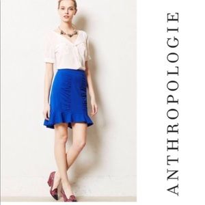 Anthropolgie blue skirt